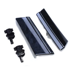 Pair Headlight Washer Nozzle Cover Chrome LH & RH W/ Back Black Clips for Lexus - Bild 1 von 8