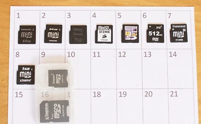 1x Brand Name Mini SD Memory Card Various Sizes Kingston Transcend #3 - Image 1 of 2