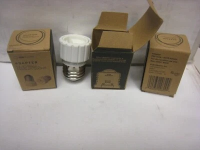 3  KOBI  GU-10 to E26  Adapters Converter Light Bulb Socket  GU-10 to Medium  - Image 1 of 4