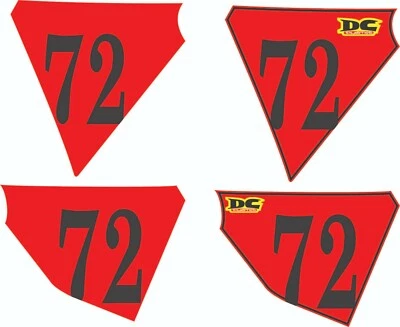 72 73 74 1972 1973 1974 Maico 250 400 preimpreso matrícula fondo calcomanía  Foto 1 de 3