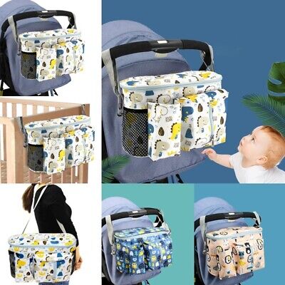 Baby Stroller Bag Nappy Changing Travel Shoulder Diaper Buggy Pram Pushchair UK • 10.99£