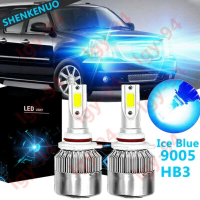 Lâmpada LED azul gelo 9005 HB3 C6 para GMC Yukon XL 1500 Denali 2000-2006 - Imagem 1 de 4
