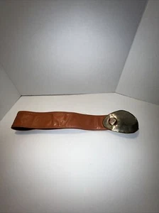 Vintage 1990’s D. Smith Handmade Artisan Made Quartz & Brass Belt Buckle Signed - Picture 1 of 6