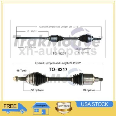 Se adapta a Lexus RX330 2X 2004~2006 delantero izquierdo delantero derecho TrakMotive CV eje XH Foto 1 de 3