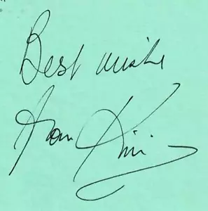 RARO! Página de álbum firmada a mano de Dame Kiri Te Kanawa “Opera Legend” - Imagen 1 de 1