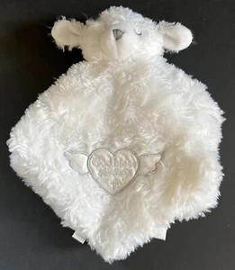 Blankets & Beyond God Bless This Baby Lovey Christening Blanket Cross Bear - Picture 1 of 14