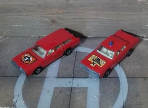 MATCHBOX N° 59 OR 73 MERCURY COMMUTER SW BULL HEAD E FIRE CHIEF 1972 Scala 1:72 - Foto 1 di 16