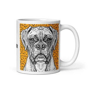 TAZA - BOXER tinta perro y retrato acrílico - ¡varios tamaños! tazas desayuno taza impresión - Imagen 1 de 8