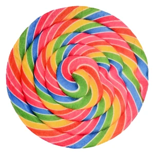 Rainbow Lollipop Traditional Round Blanket 68" Diameter - Picture 1 of 5