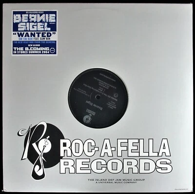 BEANIE SIGEL "WANTED (ON THE RUN)" 2004 VINYL 12" PROMO DEFR 16101-1 *SEALED* - Image 1 of 4