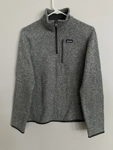 Patagonia Youth Grey Quarter Zip Sweater Size XXL (16-18) - Picture 1 of 3