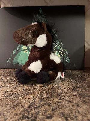 Webkinz Ganz Plush HM147 Pinto Brown White Horse No Code Stuffed Animal  - Image 1 of 4