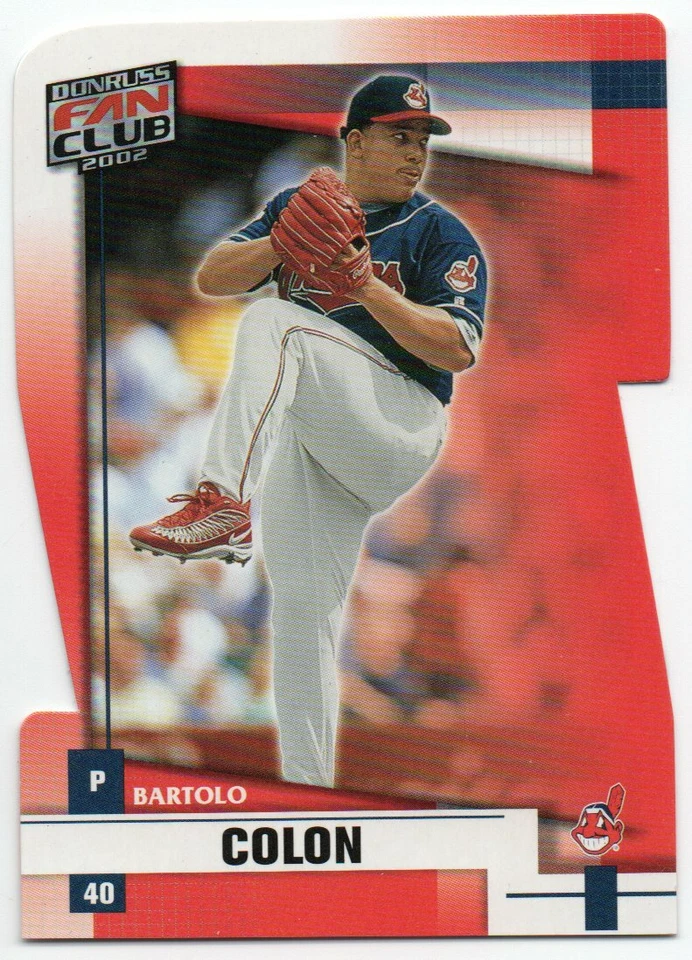 2002 Donruss Fan Club Die-Cuts 165 Bartolo Colon Cleveland Indians - Image 1 of 1