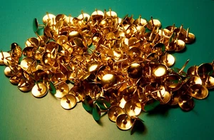 Alfileres de dibujo tablero de corcho uñas tapicería decorativa tela muebles color dorado - Imagen 1 de 8