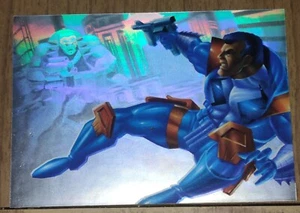 1995 HoloBlast PUNISHER 2099 vs Public Enemy #8 Flair Marvel Limited Card Vintag - Picture 1 of 2