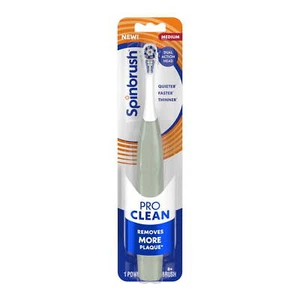NEW PRO CLEAN Battery Powered Electric Toothbrush for Adults, Medium Bristles - Picture 1 of 8