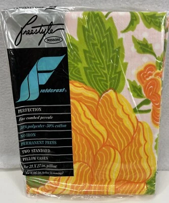 Dos fundas de almohada estándar Freestyle Missoni de Fieldcrest 21x27 NUEVAS Foto 1 de 4