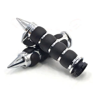 1" 25mm Handlebar Hand Grips For Honda Shadow Kawasaki Vulcan Suzuki GSX-R YZFR1 - Picture 1 of 7