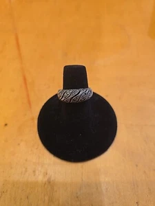 925 Sterling Silver Ring Womans Size 5.5 Dome Ring See Photos Read Description - Picture 1 of 15