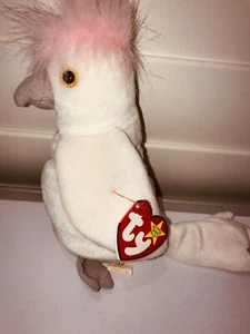 Ty Beanie Babys Kuku Kakadu Vogel - weiß - Bild 1 von 1