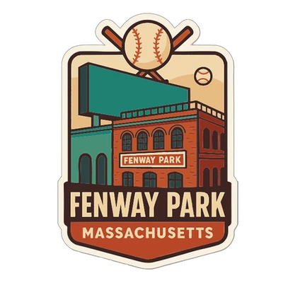 IYVM Fenway Park Massachusetts Sticker Decal Vinyl Die-Cut Symbolic Landmark Design
