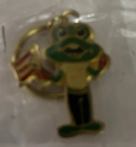 Puerto Rican Frog COQUI Puerto Rico Gold Car House Keychain New - Picture 1 of 2