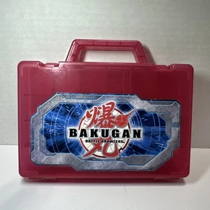 Bakugan Battle Brawlers Kunststoff Aufbewahrung Tragetasche rot - für 24 gebrauchte - Bild 1 von 7