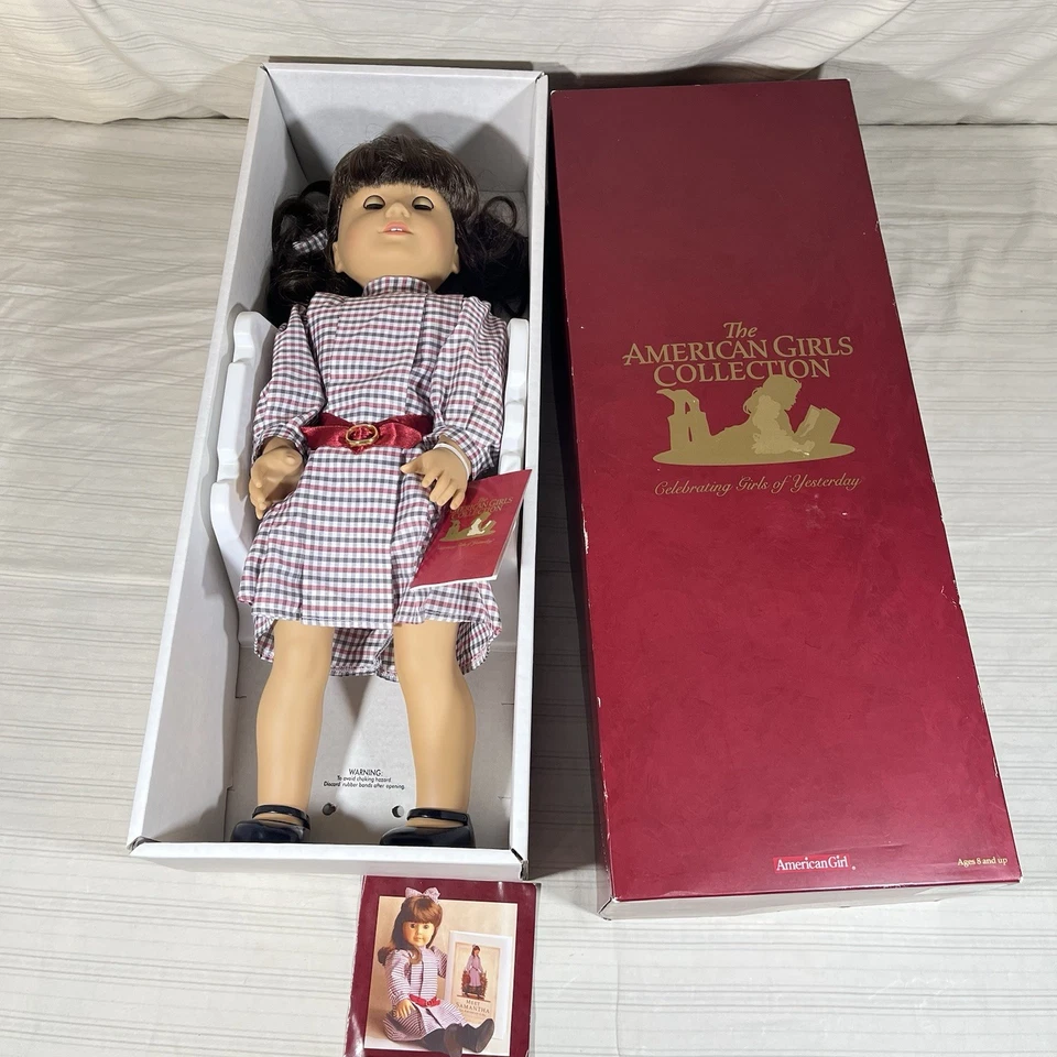 Vintage 90s Pleasant Company American Girl Samantha Doll in Box NICE Historical - Image 1 of 4
