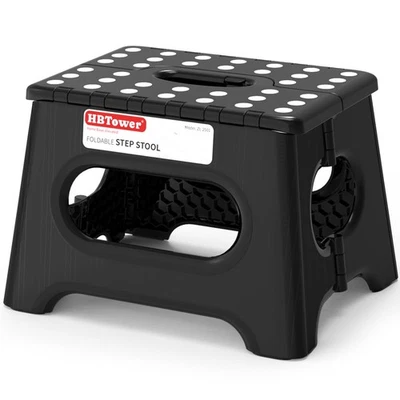 Folding Step Stool 9 Inch - Holds 600 lb, Non-Slip Surface & Carry Handle - S... - Image 1 of 4