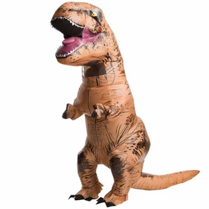 T-Rex aufblasbarer Dinosaurier Jurassic World Unisex Herren Damen Kostüm Einheitsgröße - Bild 1 von 3