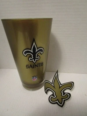 New Orleans Saints NFL Endorsed  20 ounce Tumbler & Saints Logo Decal NEW - Image 1 of 4