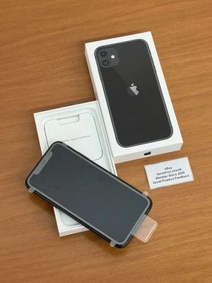NEW BOXED Apple iPhone 11 64GB Black 4G Unlocked 6.1” - Apple Replacement - Image 1 of 4
