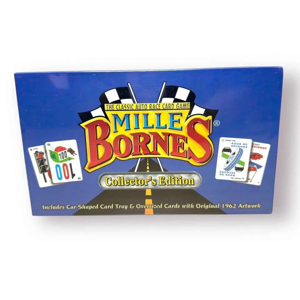 Mille Bornes Collector's Edition 1999 Classic Auto Race Card Game NEW Hasbro - Image 1 of 4