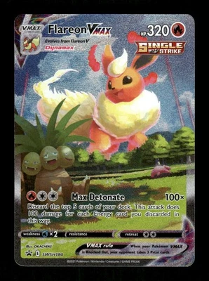 Pokemon Flareon VMAX - Promo SWSH: Sword & Shield Promo Cards SWSH180 NM - Image 1 of 2