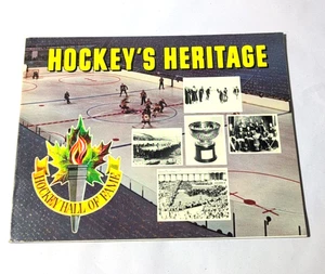 VINTAGE 1982 HOCKEY'S HERITAGE HOCKEY HALL OF FAME PAPERBACK BOOK - Picture 1 of 4