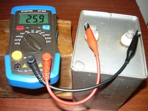 CONDENSATORE A OLIO DA 24MF/1500 DC- PROFESSIONALE-PER RADIOMATORI E HI FI - Photo 1/5