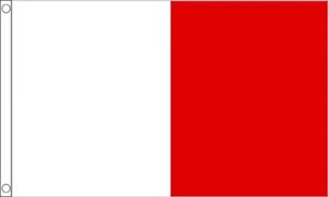 White and Red Irish County Large Flag (8ft x 5ft) - Picture 1 of 1