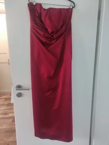 Abendkleid trägerlos weinrot sehr elegant Gr. - Bild 1 von 4
