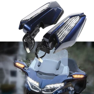 Rear View Mirror LED Signal Clear Lens Fit For Honda Goldwing GL1800 2018-2025 - Picture 1 of 12