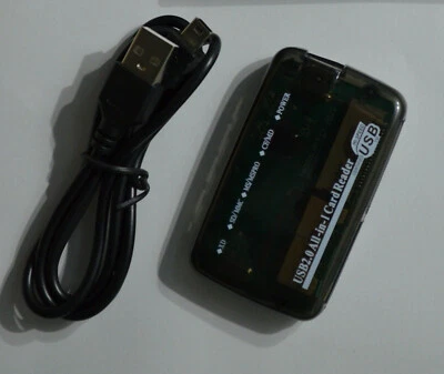 externer USB Kartenleser für Compact flash SD SDHC microSD microSDhc M2 karte - Bild 1 von 2