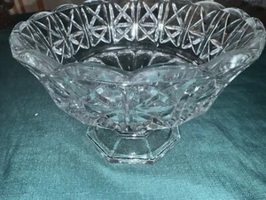 Stunning Stuart Crystal Cascade Pedestal/Footed Fruit Bowl No Maker Sticker - Picture 1 of 2