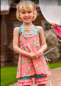 Girls Wildflowers clothing pink Knit Roller Skates Top Size 12 NWT - Picture 1 of 8