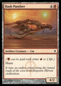 Slash Panther New Phyrexia MTG Magic the Gathering card - Picture 1 of 2