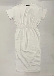 Womens Dress Size UK 14 Cream White PLT Summer One Piece Soft Cotton RRP £60 - Picture 1 of 13