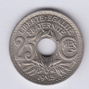 FRANCE 25 Centimes 1915 BU grade (fra1941) - Picture 1 of 2