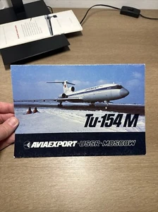 Brochure vintage Aviaexport URSS Mosca Tu-154M  - Foto 1 di 13