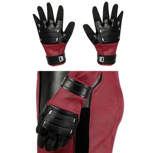 Guantes de Cosplay The Deadpool Wade Wilson Guante de Cuero Sintético Accesorios de Disfraz - Imagen 1 de 5