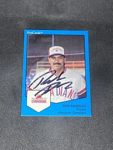 Rick Rodriguez 1989 ProCards #580 Vancouver Canadians Autographed Signed Card - Picture 1 of 3