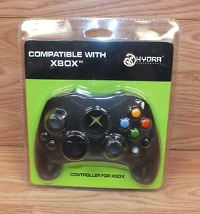 Hydra-Performance Black Large Wired Controller With 2 Vibrating Motors FOR XBOX - Picture 1 of 6