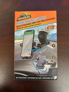 ARMOR ALL Car 360 Rotation Phone/GPS Holder SUCTION MOUNT with EXTENDABLE ARM - Picture 1 of 7